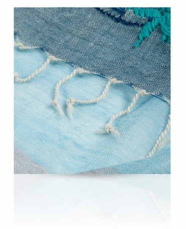 Палантин Женский ZW.EMB/BLUE2